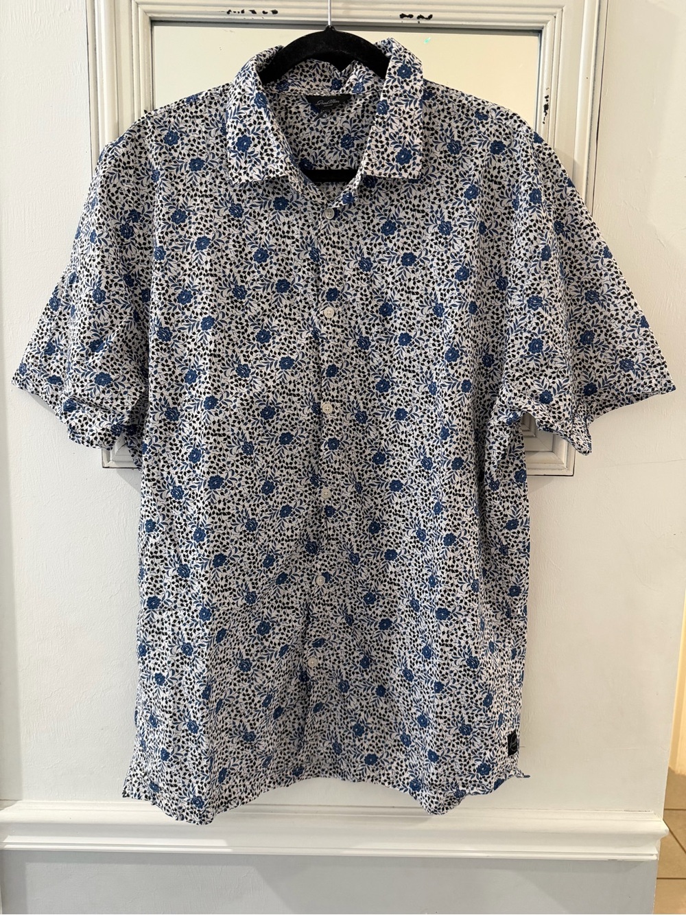 Good Man Brand Short-Sleeve Floral Button-Up Shirt